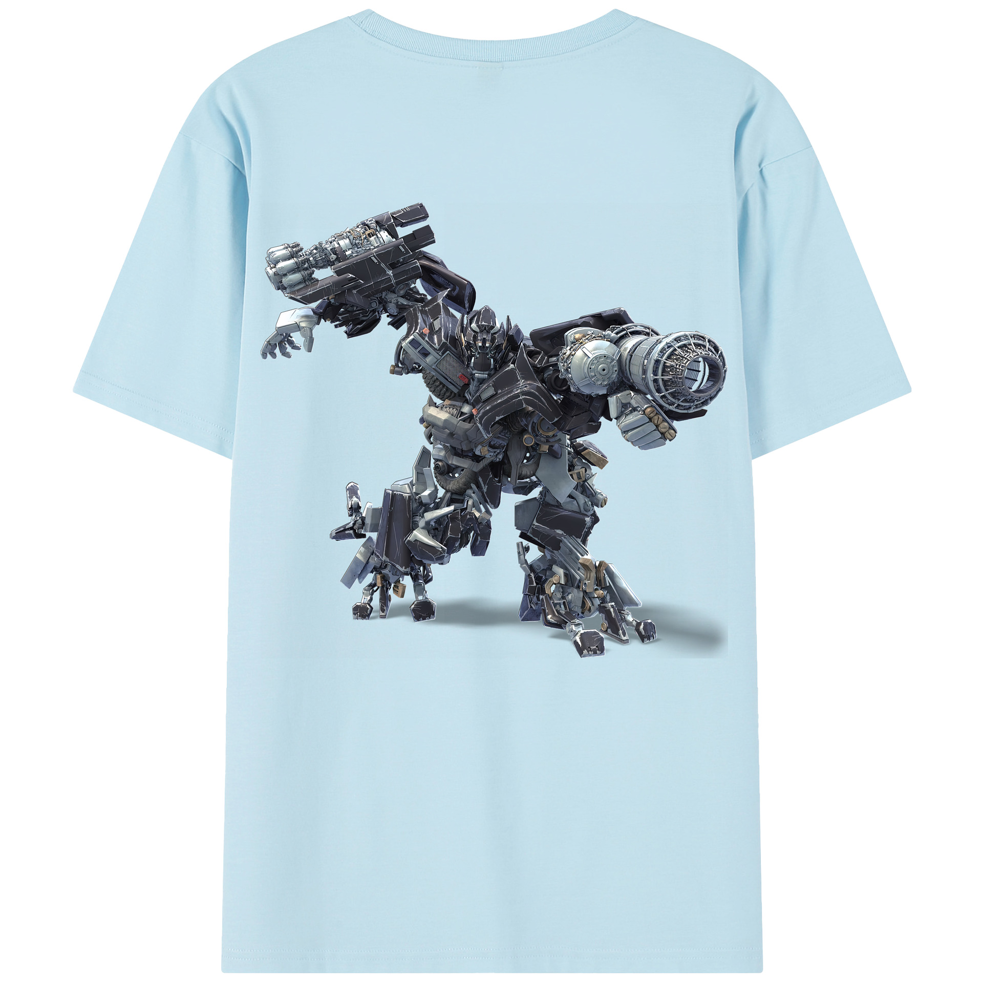 （画像用） Transformers トランスフォーマー 綿100％半袖Tシャツ（背面プリント）
